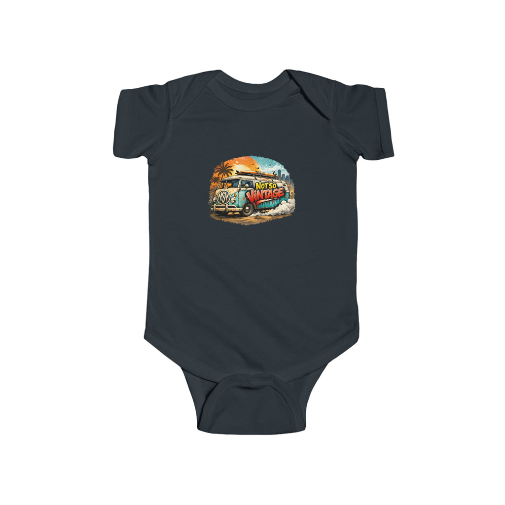 Babies Onesie Retro Surf Van Tee — "Not So Vintage"