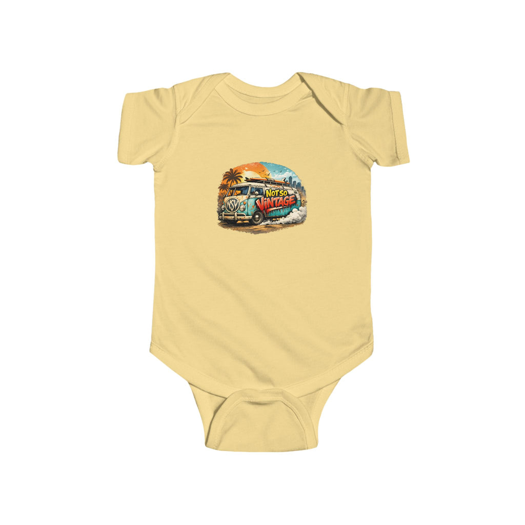 Babies Onesie Retro Surf Van Tee — "Not So Vintage"