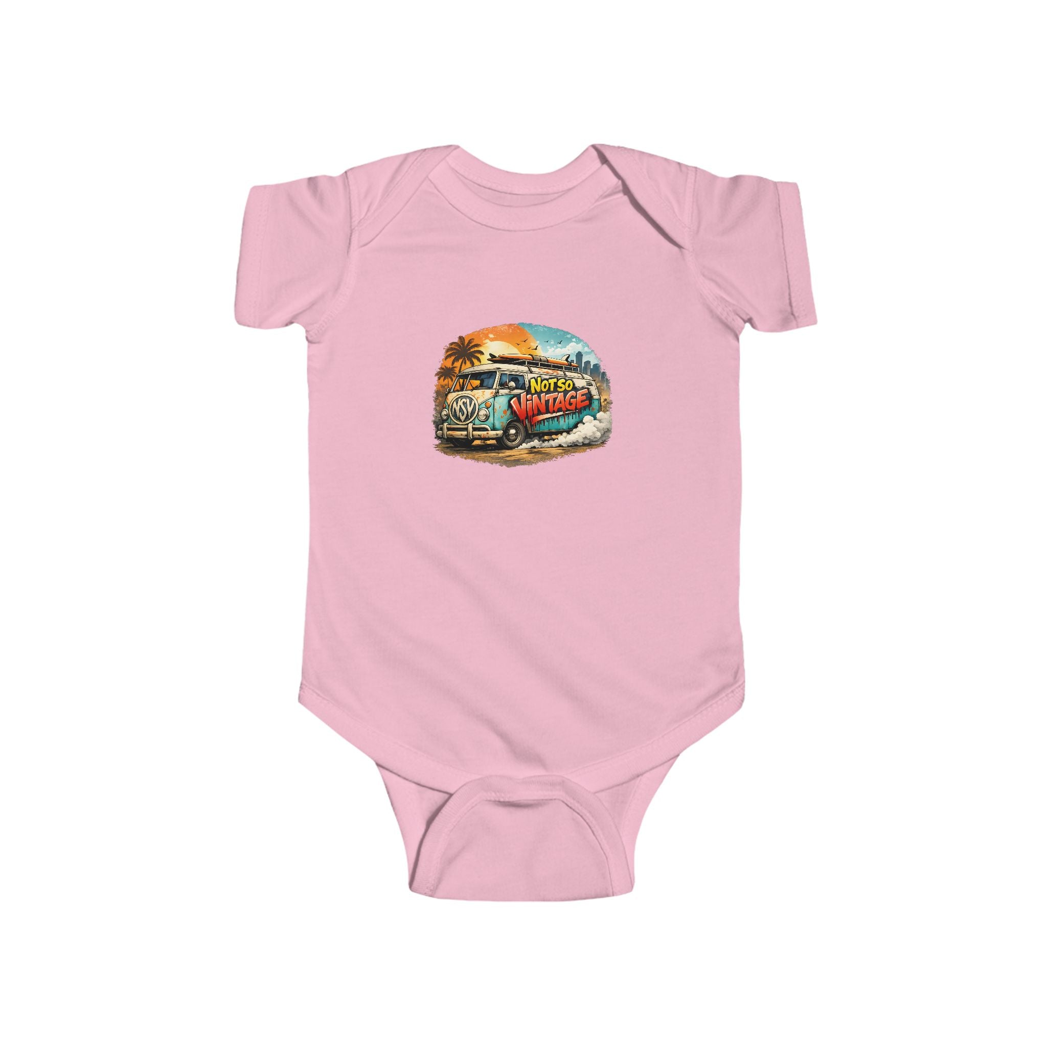 Babies Onesie Retro Surf Van Tee — "Not So Vintage"
