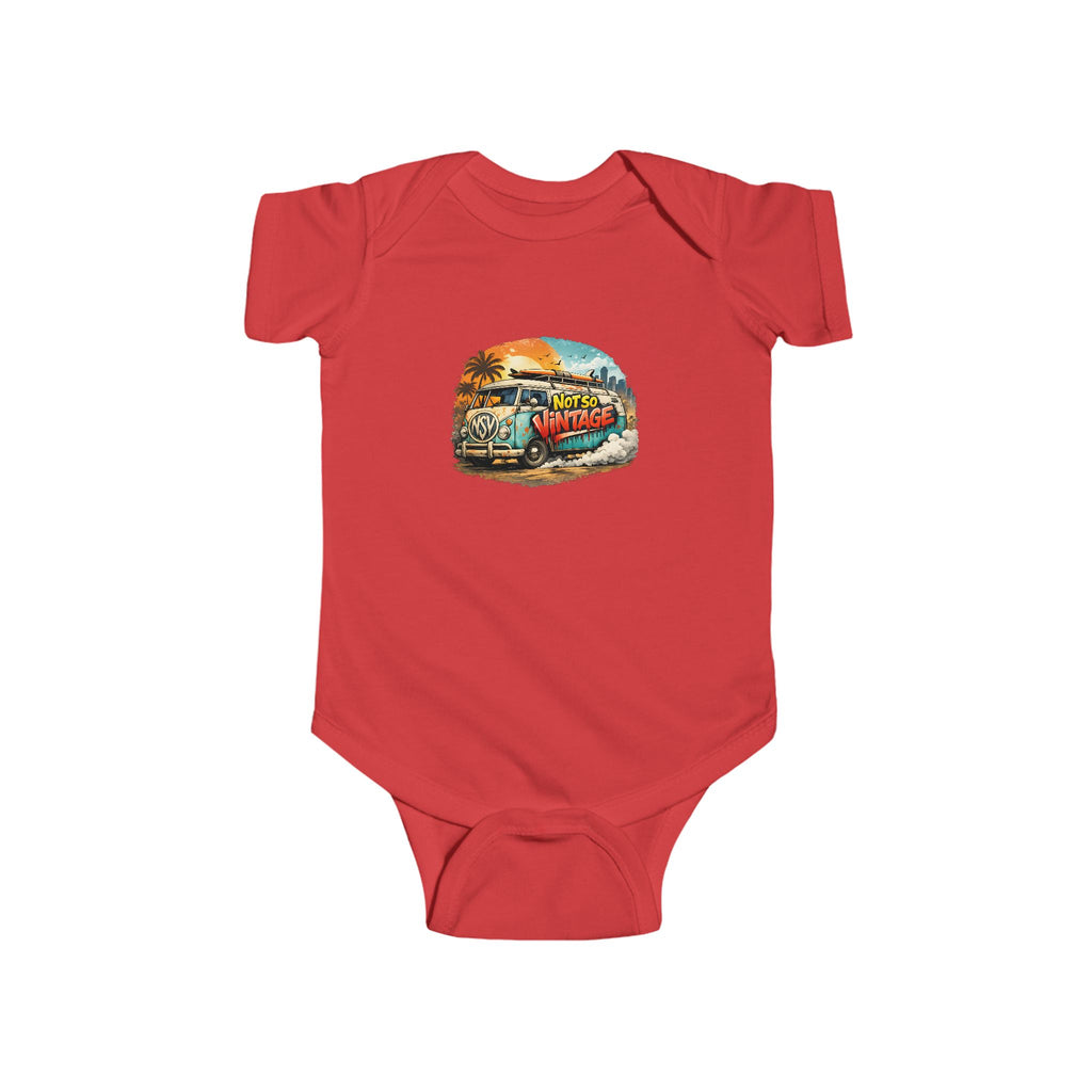 Babies Onesie Retro Surf Van Tee — "Not So Vintage"