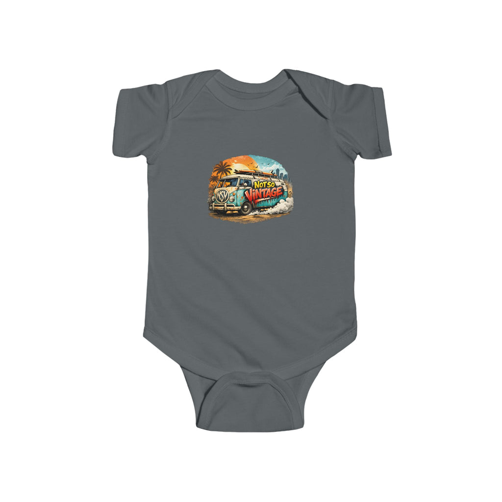 Babies Onesie Retro Surf Van Tee — "Not So Vintage"