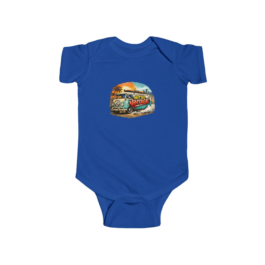 Babies Onesie Retro Surf Van Tee — "Not So Vintage"