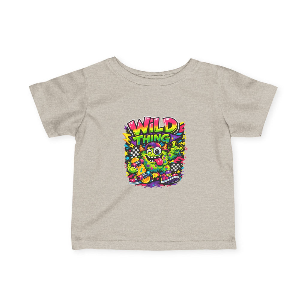 Baby Wild Thing Skate Monster T-Shirt — Neon Skateboard Graphic Tee