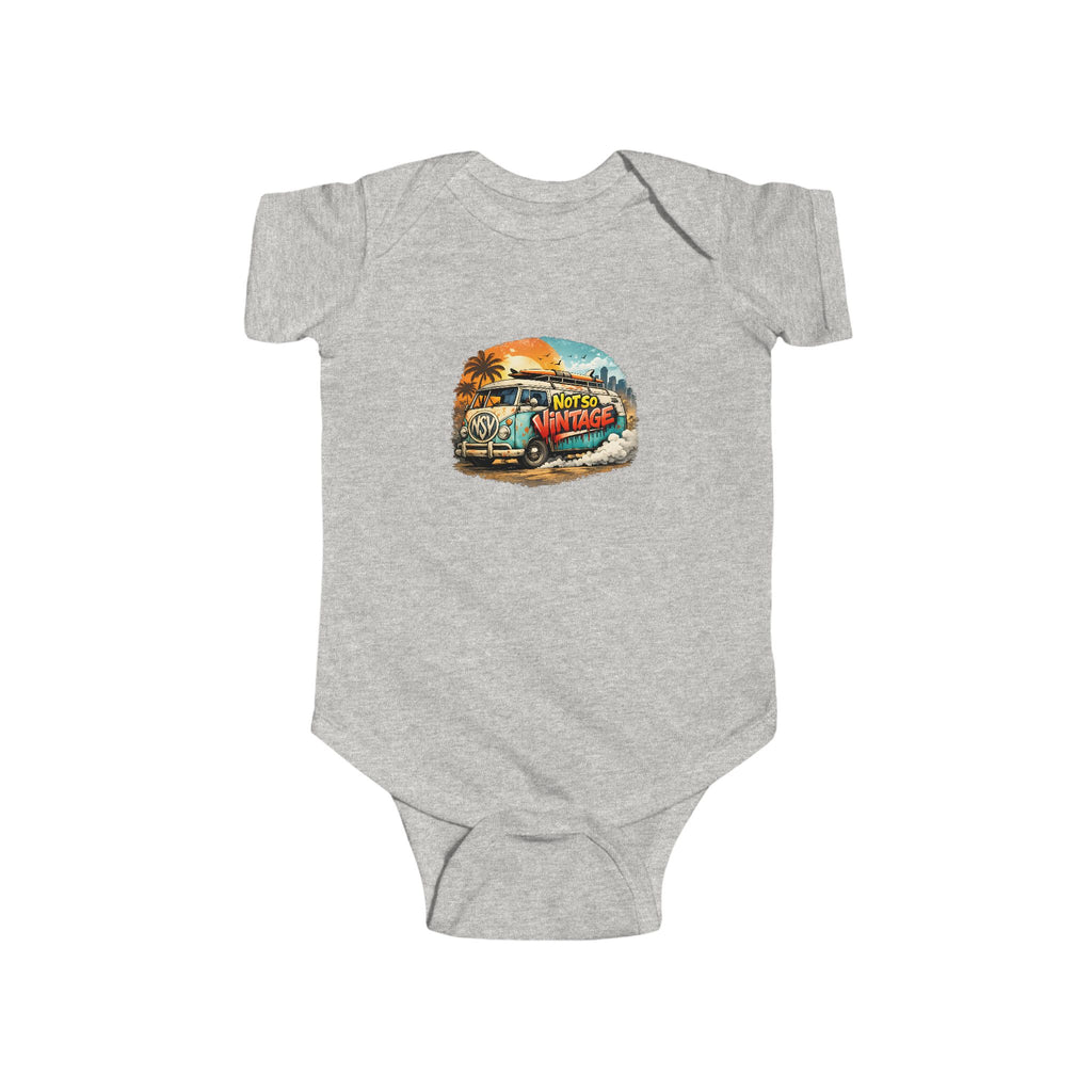 Babies Onesie Retro Surf Van Tee — "Not So Vintage"