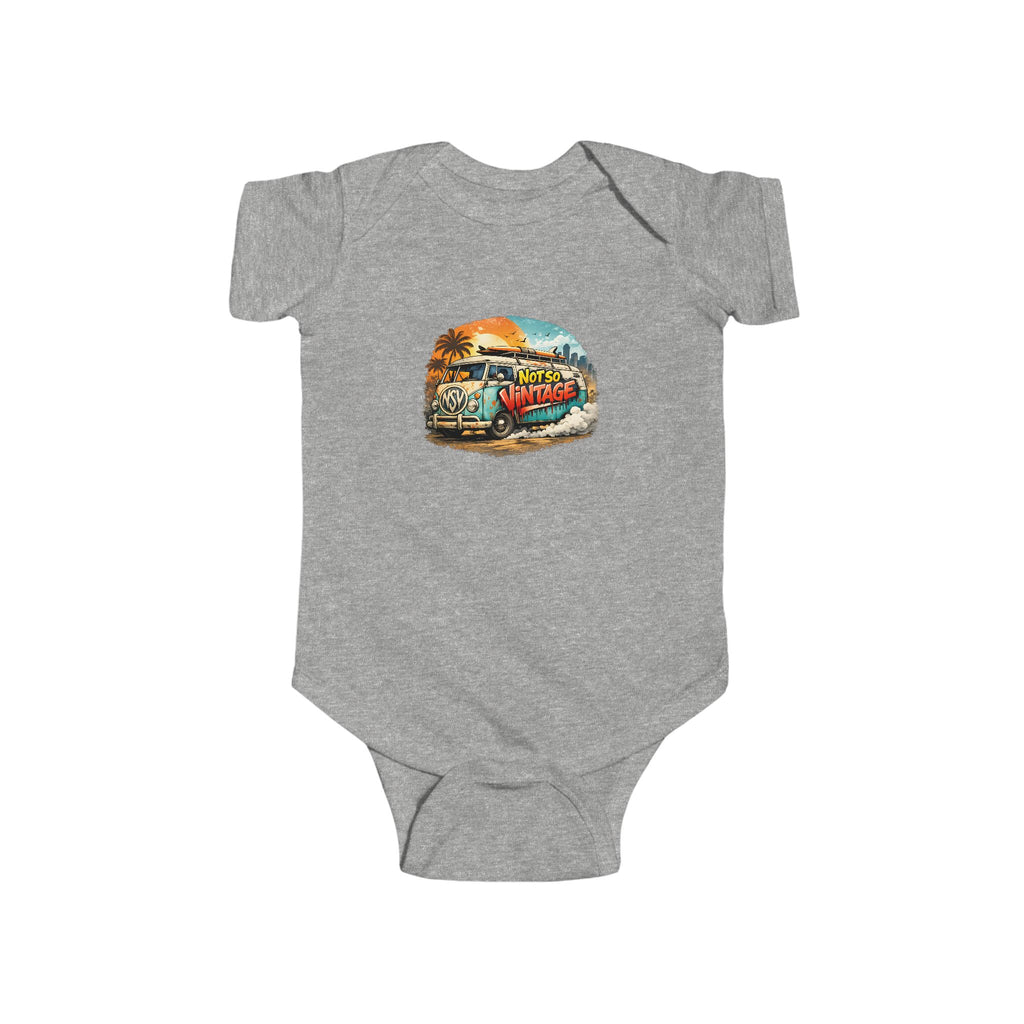 Babies Onesie Retro Surf Van Tee — "Not So Vintage"