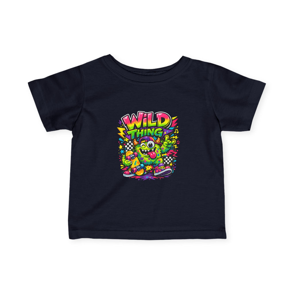 Baby Wild Thing Skate Monster T-Shirt — Neon Skateboard Graphic Tee