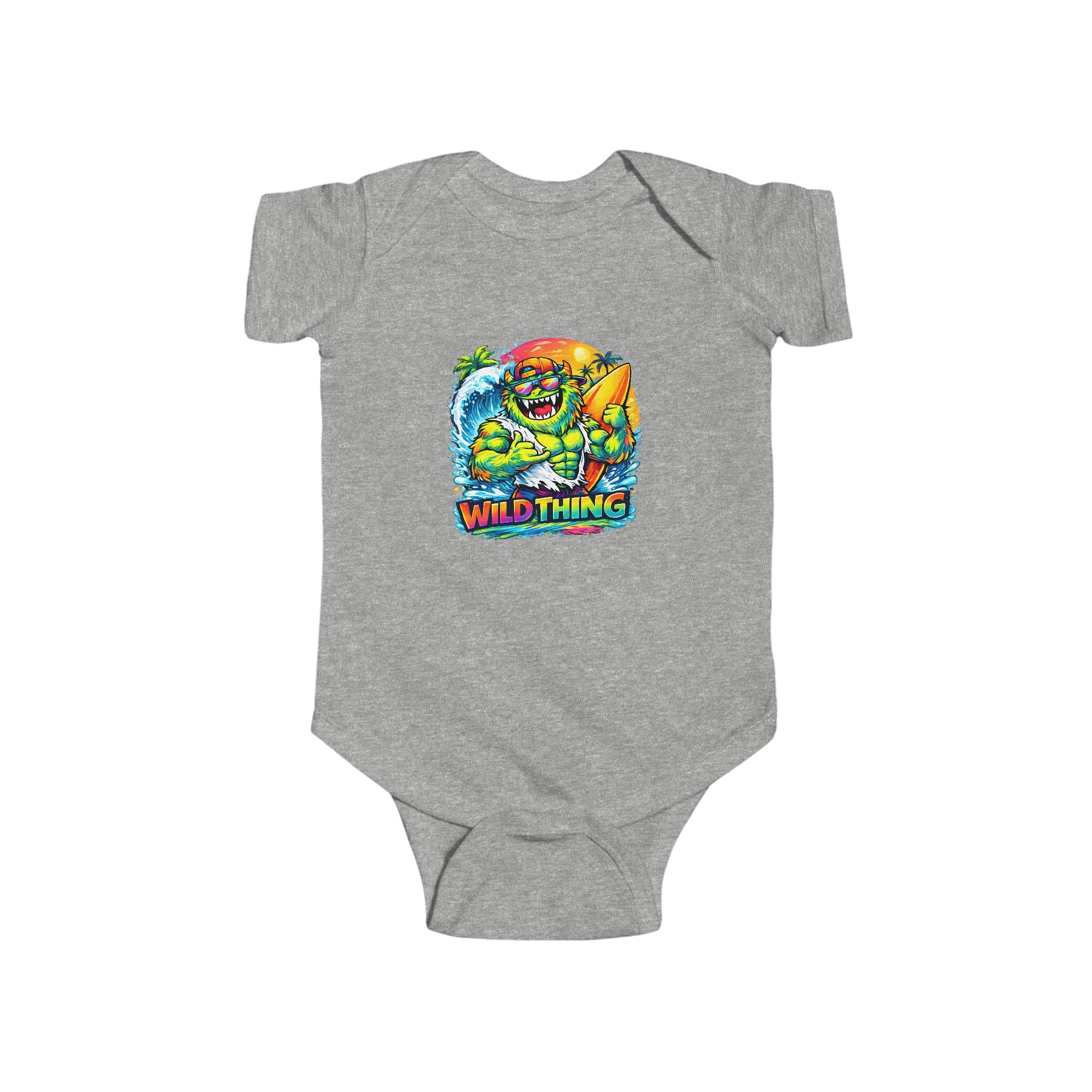 Babies Onesie Wild Thing Surf Monster Tee