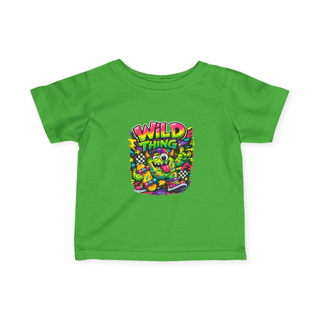 Baby Wild Thing Skate Monster T-Shirt — Neon Skateboard Graphic Tee