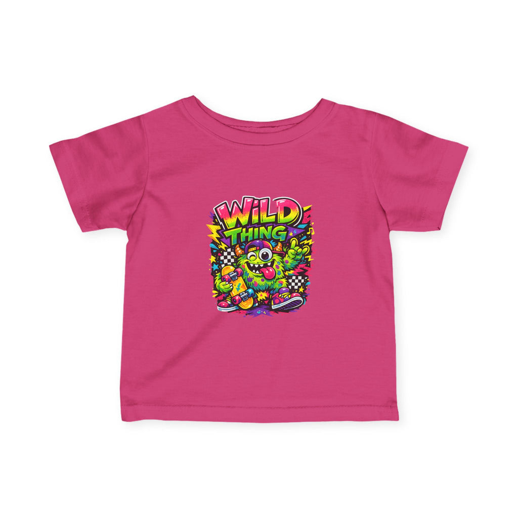 Baby Wild Thing Skate Monster T-Shirt — Neon Skateboard Graphic Tee