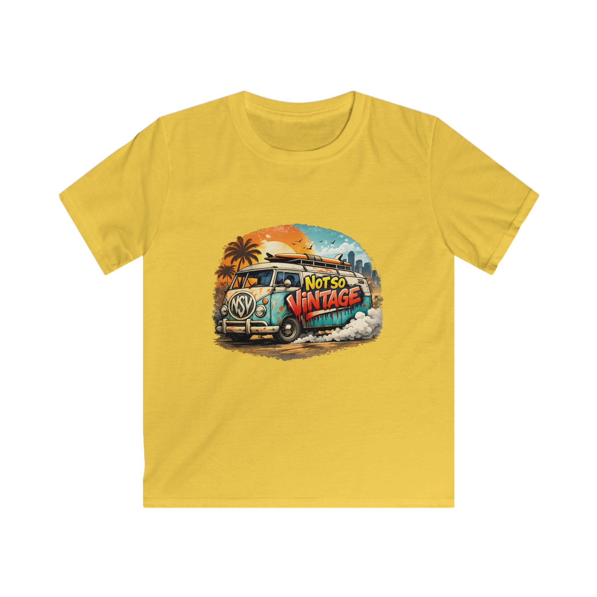 kid's Retro Surf Van Tee — "Not So Vintage"