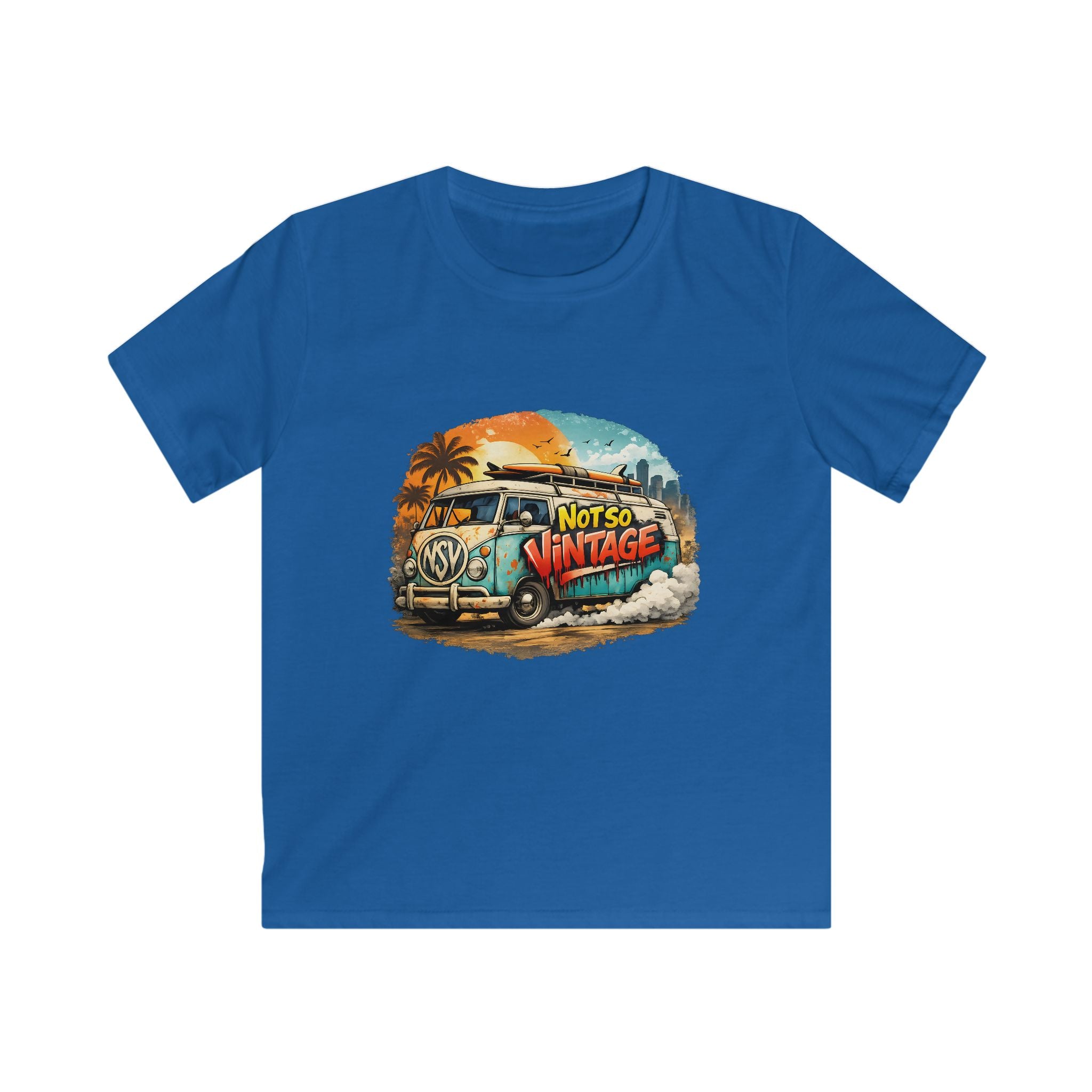 kid's Retro Surf Van Tee — "Not So Vintage"