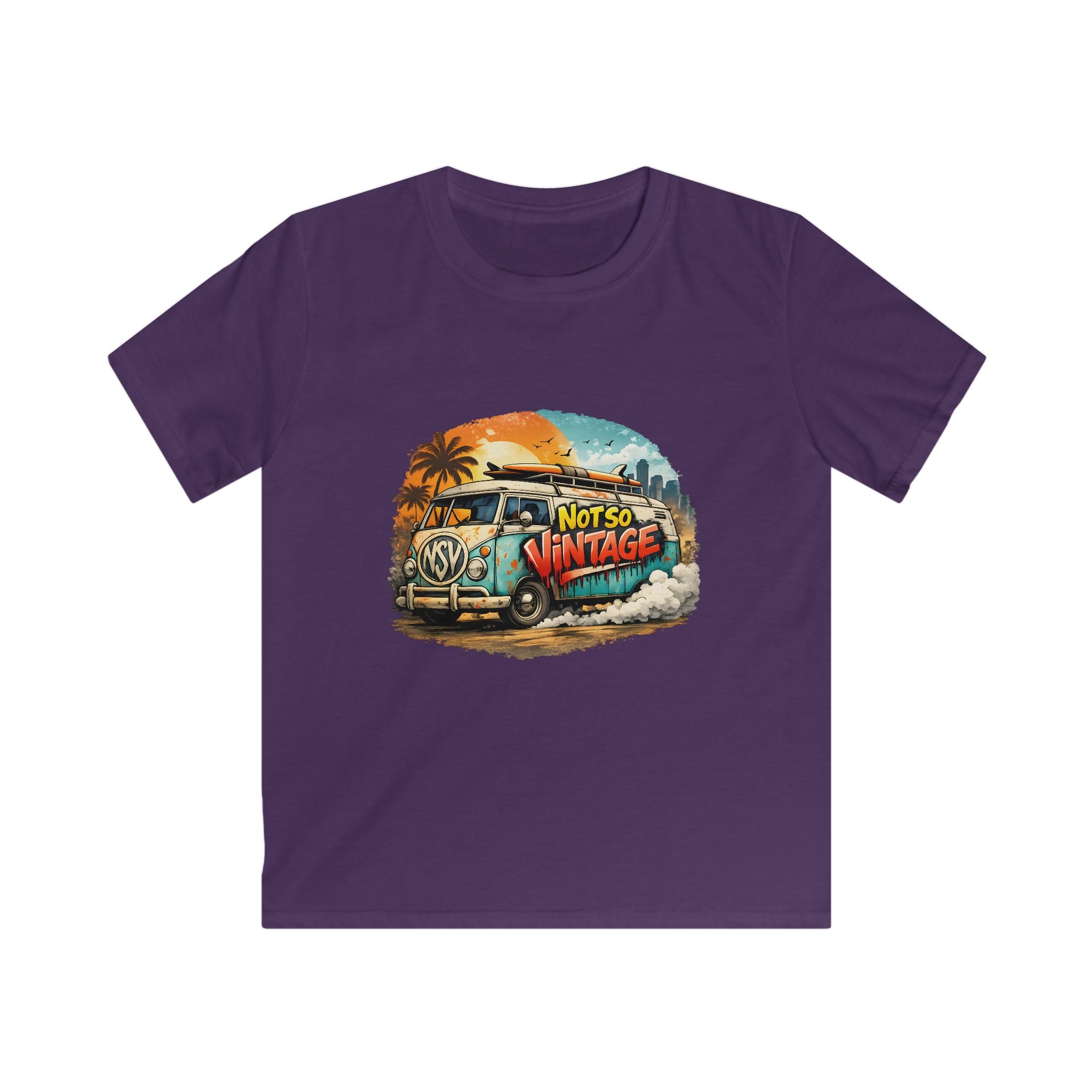 kid's Retro Surf Van Tee — "Not So Vintage"