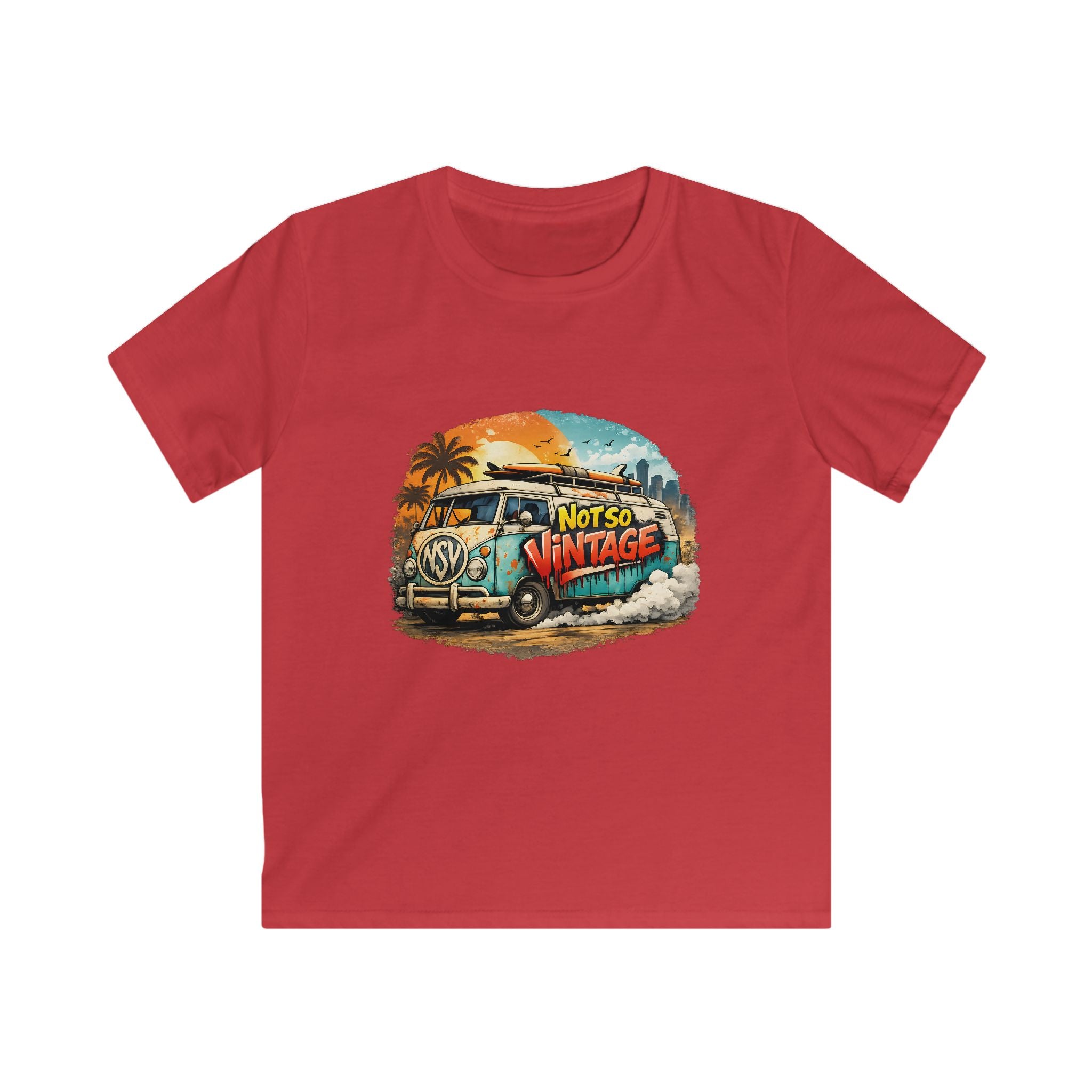 kid's Retro Surf Van Tee — "Not So Vintage"