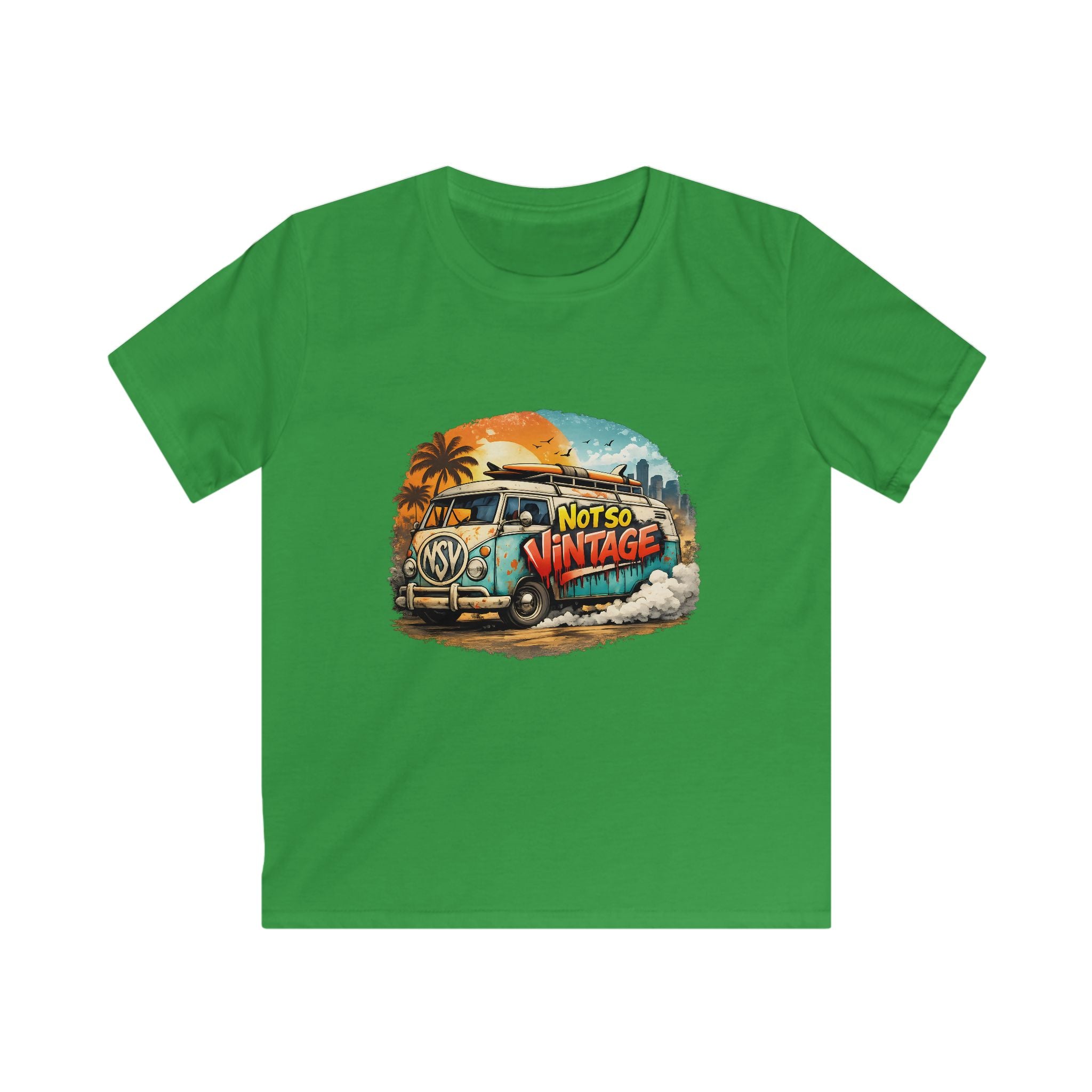 kid's Retro Surf Van Tee — "Not So Vintage"