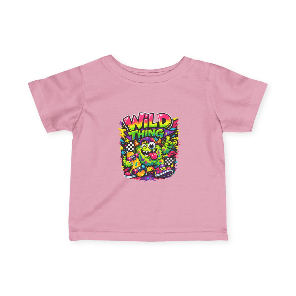 Baby Wild Thing Skate Monster T-Shirt — Neon Skateboard Graphic Tee
