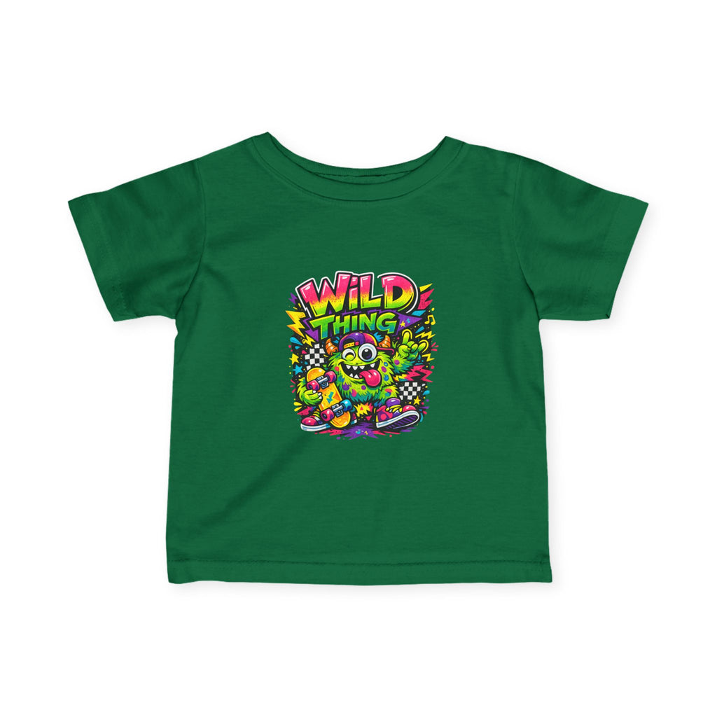 Baby Wild Thing Skate Monster T-Shirt — Neon Skateboard Graphic Tee
