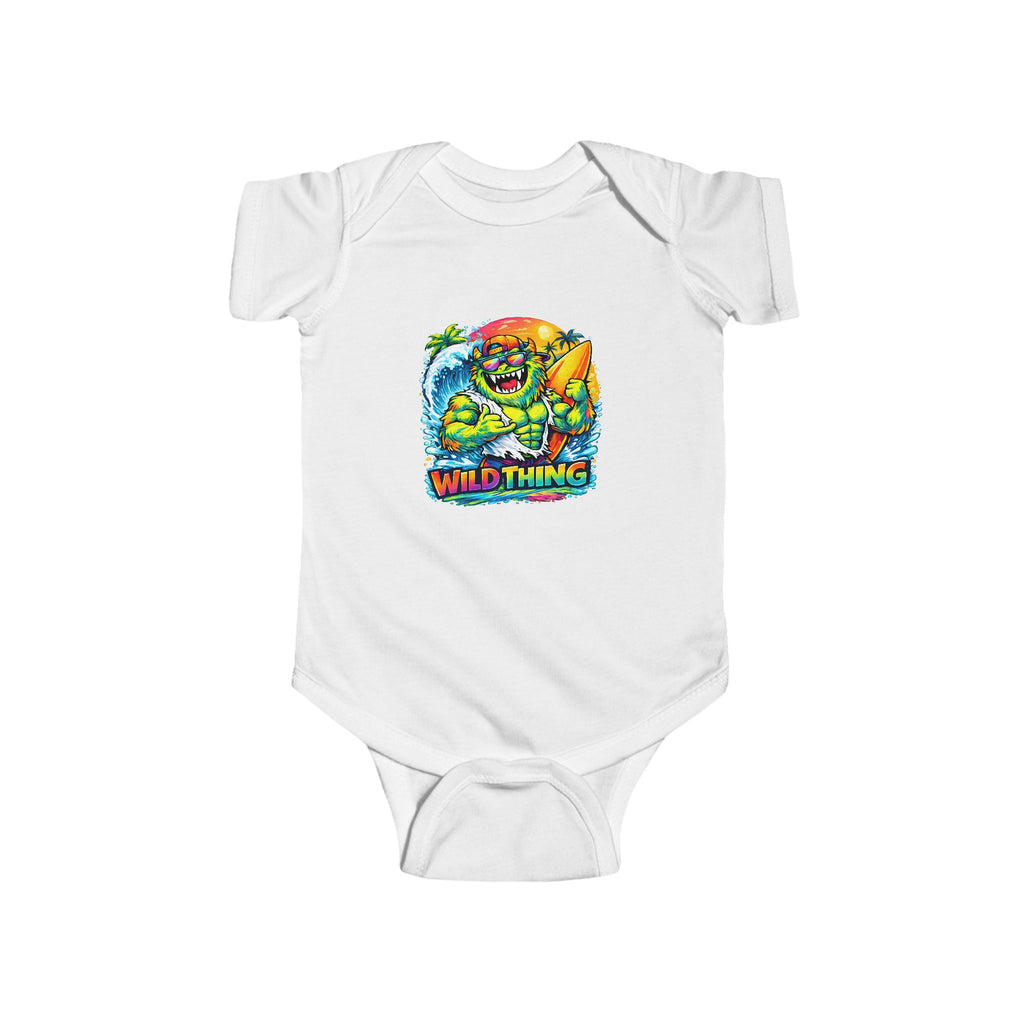 Babies Onesie Wild Thing Surf Monster Tee
