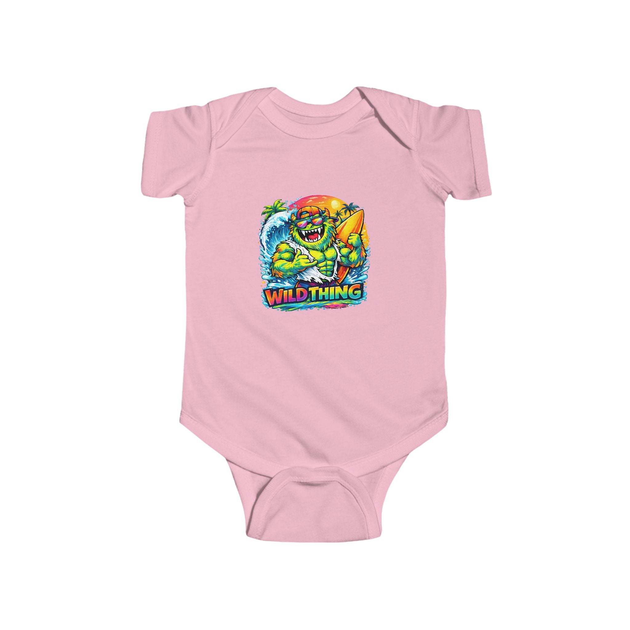 Babies Onesie Wild Thing Surf Monster Tee