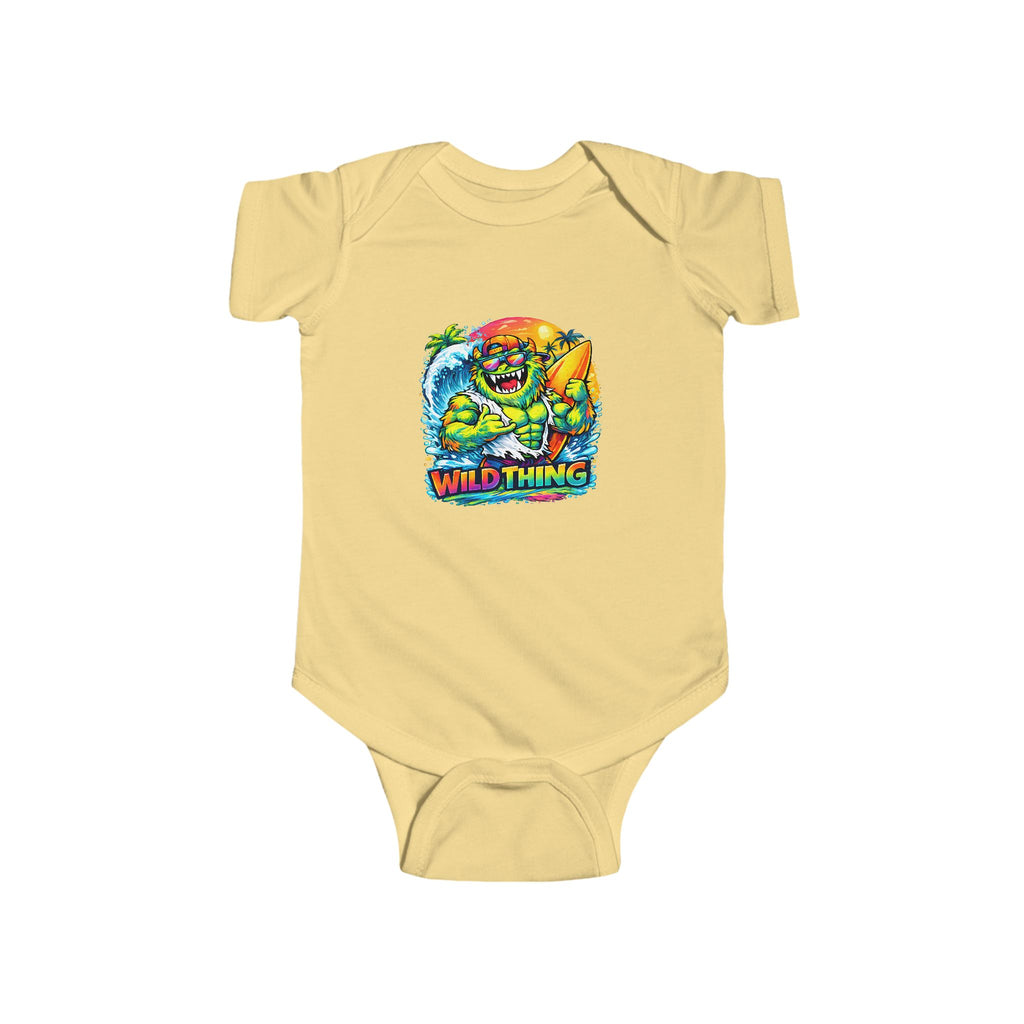 Babies Onesie Wild Thing Surf Monster Tee