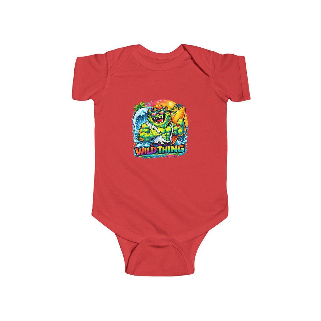 Babies Onesie Wild Thing Surf Monster Tee