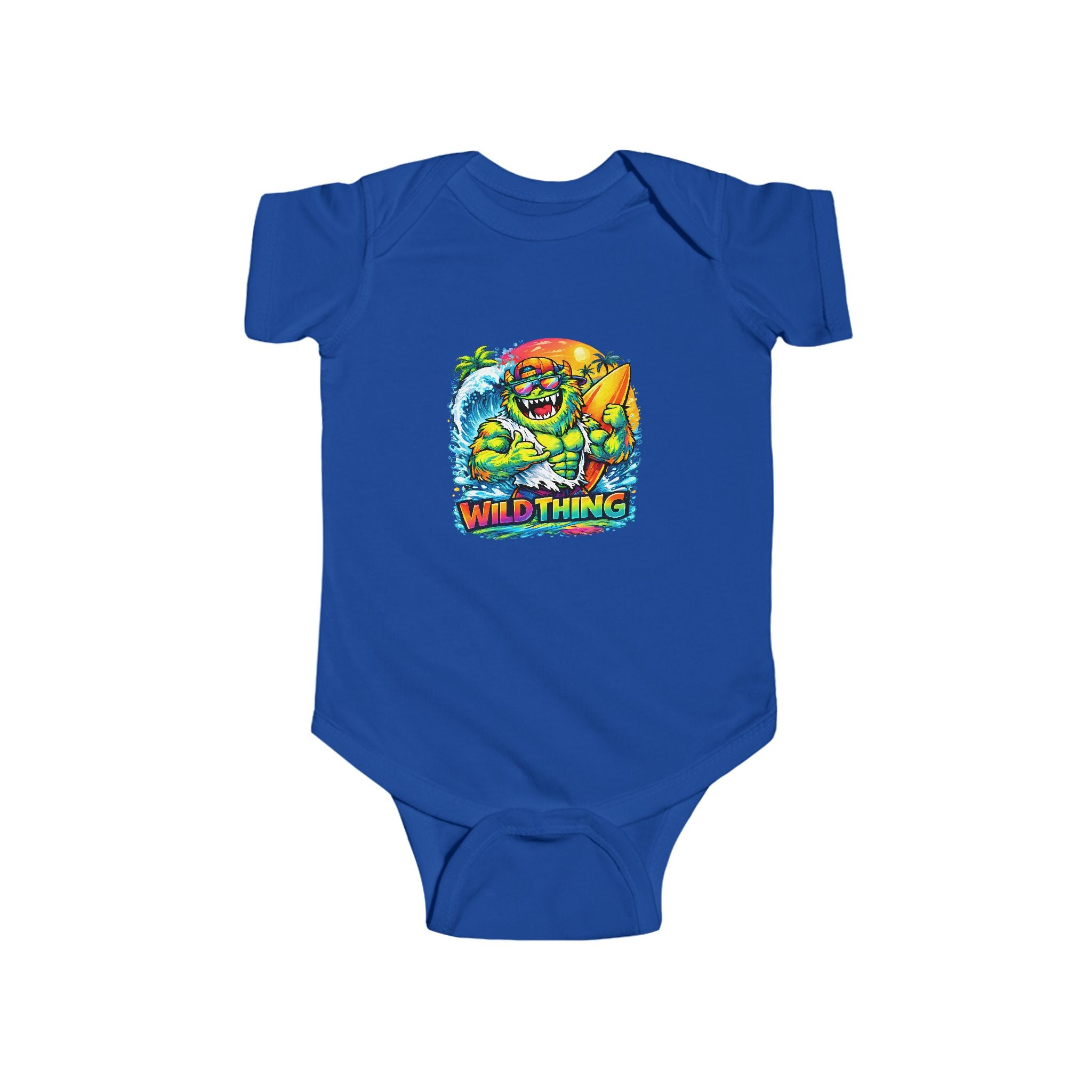 Babies Onesie Wild Thing Surf Monster Tee