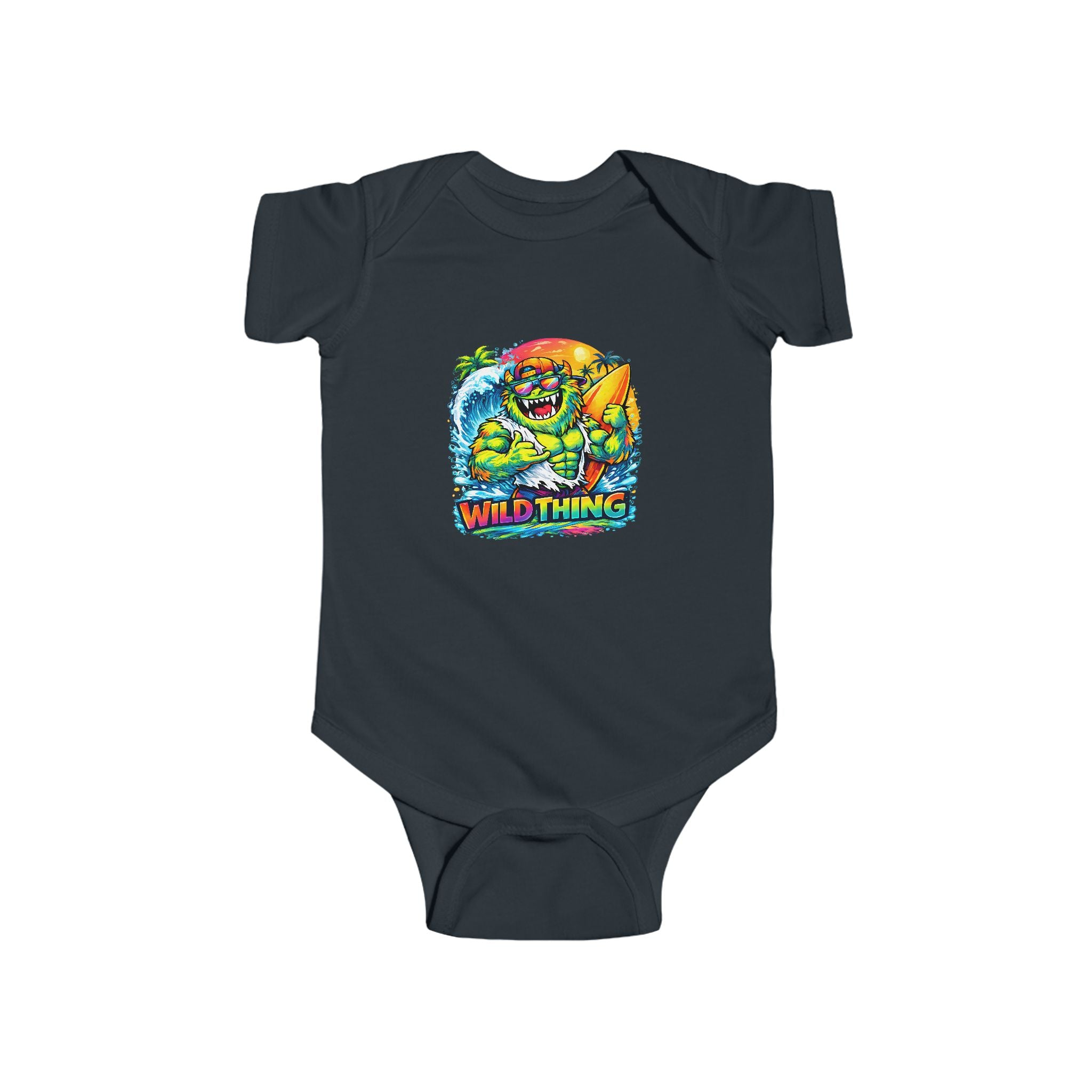 Babies Onesie Wild Thing Surf Monster Tee