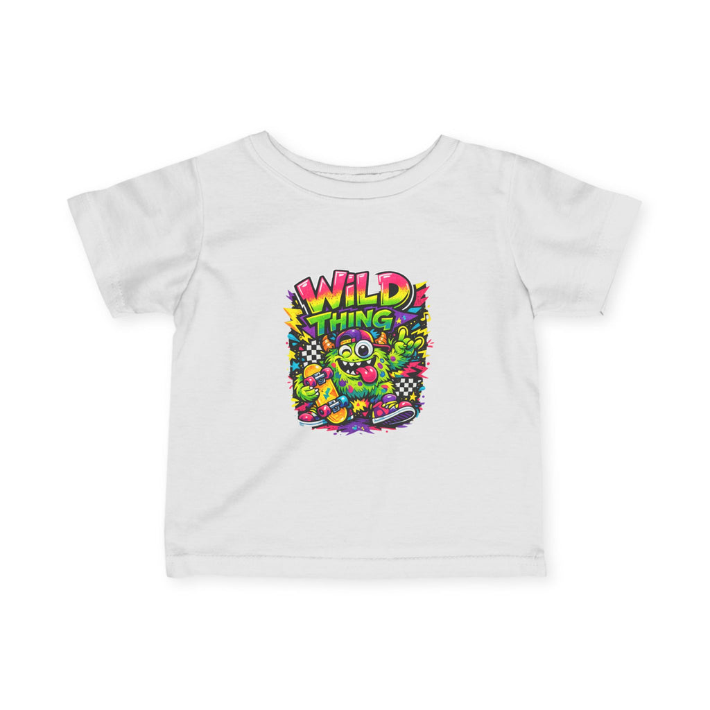 Baby Wild Thing Skate Monster T-Shirt — Neon Skateboard Graphic Tee